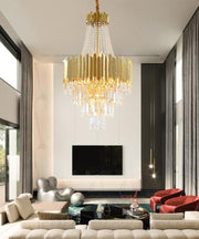 Blus Lighting Kubica Crystal Chandelier