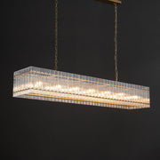 Cassius Modern Glass Chandelier For Living Room, Over Dining Table