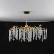 Lacuna white branch chandelier