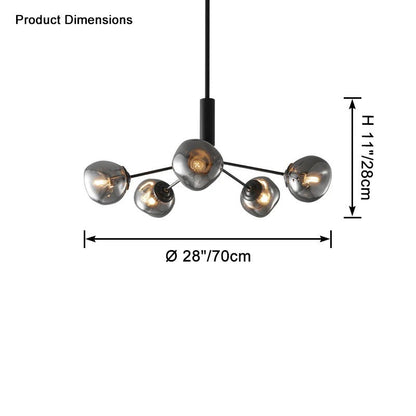 Lava Glass Chandelier