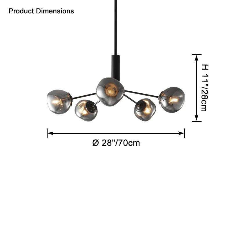 Lava Glass Chandelier