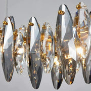 Blus Lighting Serene Crystal Linear Chandelier L51"