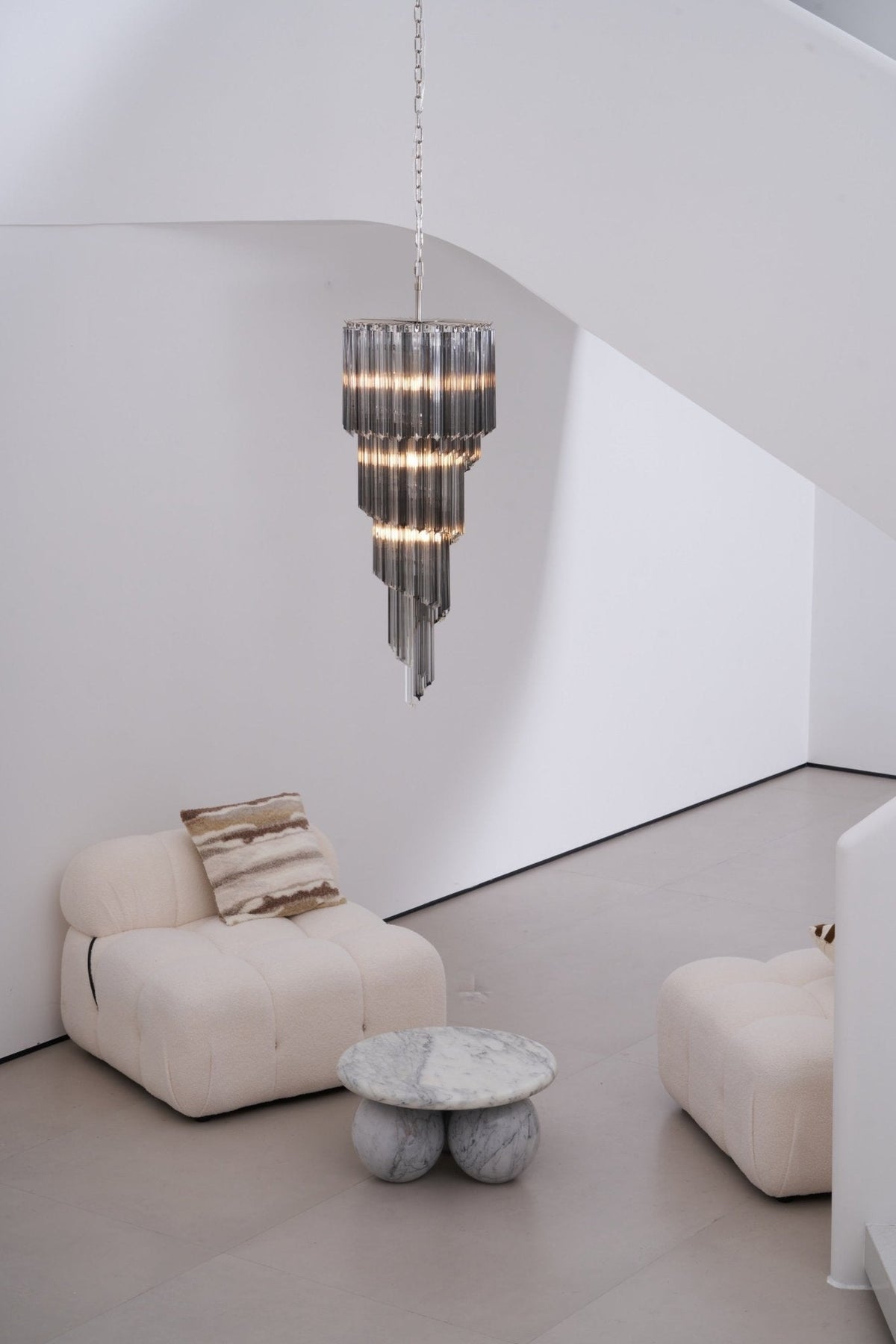 Lucente Noir Spiral Chandelier - Vakkerlight