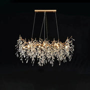 Lumanna Linear Gold Chandeliers Tree Branch Kitchen