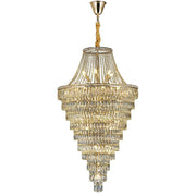 Magnificent Extra Large Foyer Hall Chandelier Tiered Crystal Ceiling Lighting Fixture For Living Room Decor