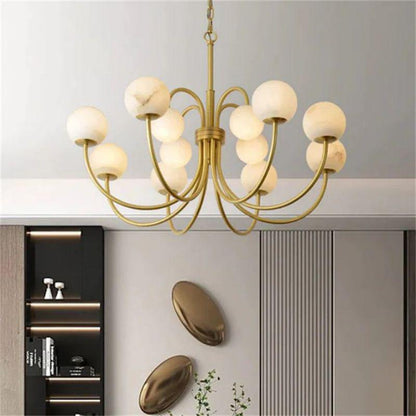 Alabaster Vintage Chandelier