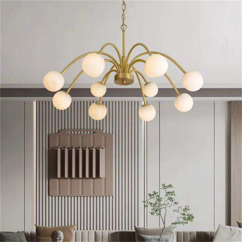 Alabaster Vintage Chandelier