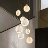 Alabaster Long Staircase Chandelier