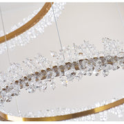 Blus Lighting Nolan Halo Crystal Chandelier