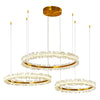 Blus Lighting Nolan Halo Crystal Chandelier