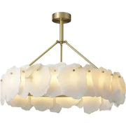 Nake Alabaster Round Chandelier