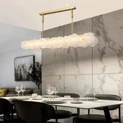 Nake Linear Alabaster Chandelier (Rod)