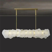 Nake Linear Alabaster Chandelier (Rod)