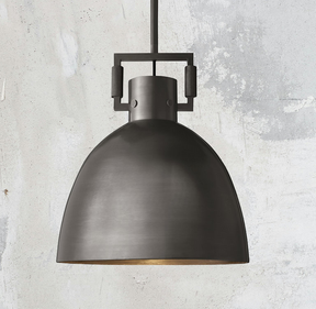 Machine Metal Cloche Pendant
