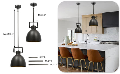 Machine Metal Cloche Pendant