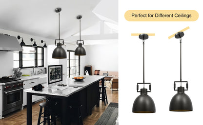 Machine Metal Cloche Pendant