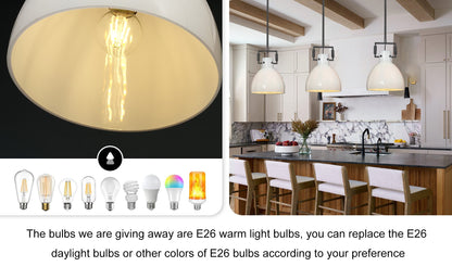 Machine Milk Glass Cloche Pendant