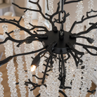 Octagonal Bead Tree Branch Staircase Light Five-Layer - Black 760