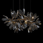 Octavia Black Branching Glass Flower Chandelier - A Captivating Blend of Beauty and Illumination : Enchanting Elegance