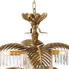 Palmera Brass Crystal Chandelier by Blushlighting