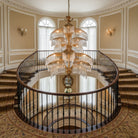 Palmera Brass Crystal Chandelier by Blushlighting