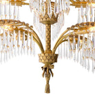 Palmera Brass Crystal Chandelier by Blushlighting