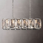 Harlowe Crystal Rectangular Chandelier Light 42"