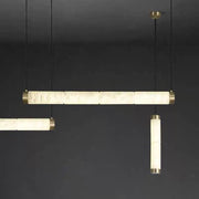 Spain Alabaster Brass Tube Linear Pendant    Pendant [product_tags] Fabtiko