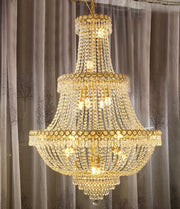 Oversized Multi-layer Luxury Duplex, Villa, High-floor Crystal Chandelier, For Hallway/Staircase/Foyer tassel Light Fixture