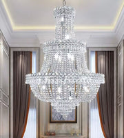 Oversized Multi-layer Luxury Duplex, Villa, High-floor Crystal Chandelier, For Hallway/Staircase/Foyer tassel Light Fixture