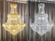 Oversized Multi-layer Luxury Duplex, Villa, High-floor Crystal Chandelier, For Hallway/Staircase/Foyer tassel Light Fixture