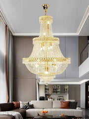 Oversized Multi-layer Luxury Duplex, Villa, High-floor Crystal Chandelier, For Hallway/Staircase/Foyer tassel Light Fixture