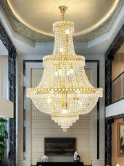 Oversized Multi-layer Luxury Duplex, Villa, High-floor Crystal Chandelier, For Hallway/Staircase/Foyer tassel Light Fixture