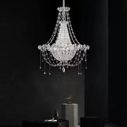 Italian Romantic Beaded Crystal Chandelier Modern Luxury Showroom, Princess Room Decorative Light Fixture