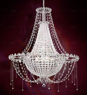 Italian Romantic Beaded Crystal Chandelier Modern Luxury Showroom, Princess Room Decorative Light Fixture