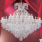 Oversized European Multi-layers Luxury Crystal Chandelier Traditional Candle Living Room/Foyer Crystal Light