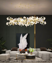 Modern Fashion Ginkgo Leaf-shaped Dining Table Chandelier, Creative Personalized Art Personalized Art Branch Light