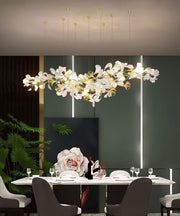 Modern Fashion Ginkgo Leaf-shaped Dining Table Chandelier, Creative Personalized Art Personalized Art Branch Light