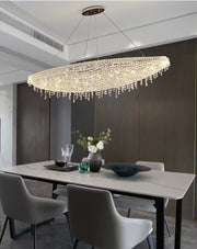 Adventurous Boat-shaped Crystal Pendant Chandelier for Living Room/Bedroom/Cafes