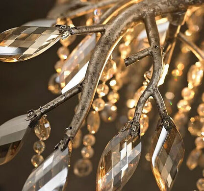 New Luxury Branch Crystal Pendant Chandelier Designer Creative Art Dining Room/Living Room Light Fixture