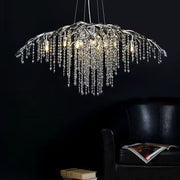 Flowing Light Drip Luxury Branch Crystal Chandelier Designer Creative Art Dining Room/Living Room Light Fixture