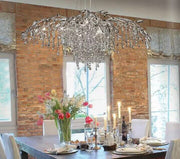 Flowing Light Drip Luxury Branch Crystal Chandelier Designer Creative Art Dining Room/Living Room Light Fixture