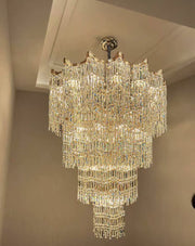 Extra Large Luxury Multi-tiered Crystal Chandelier for Foyer/Staircase