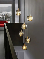 Post-modern Extra-long Pendant Light Fixtures for Staircase/High-ceiling Space/Foyer