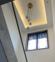 Post-modern Extra-long Pendant Light Fixtures for Staircase/High-ceiling Space/Foyer