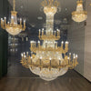 1/3-Layer Empire Candle Crystal Multi-tiered Chandelier