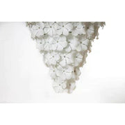 44-Light White Glass Flowers Chandelier