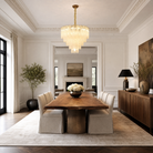 Quadro Glass Rod Chandelier
