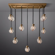 Pearl Rectangle Chandelier 36"