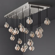 Pearl Rectangle Chandelier 54"